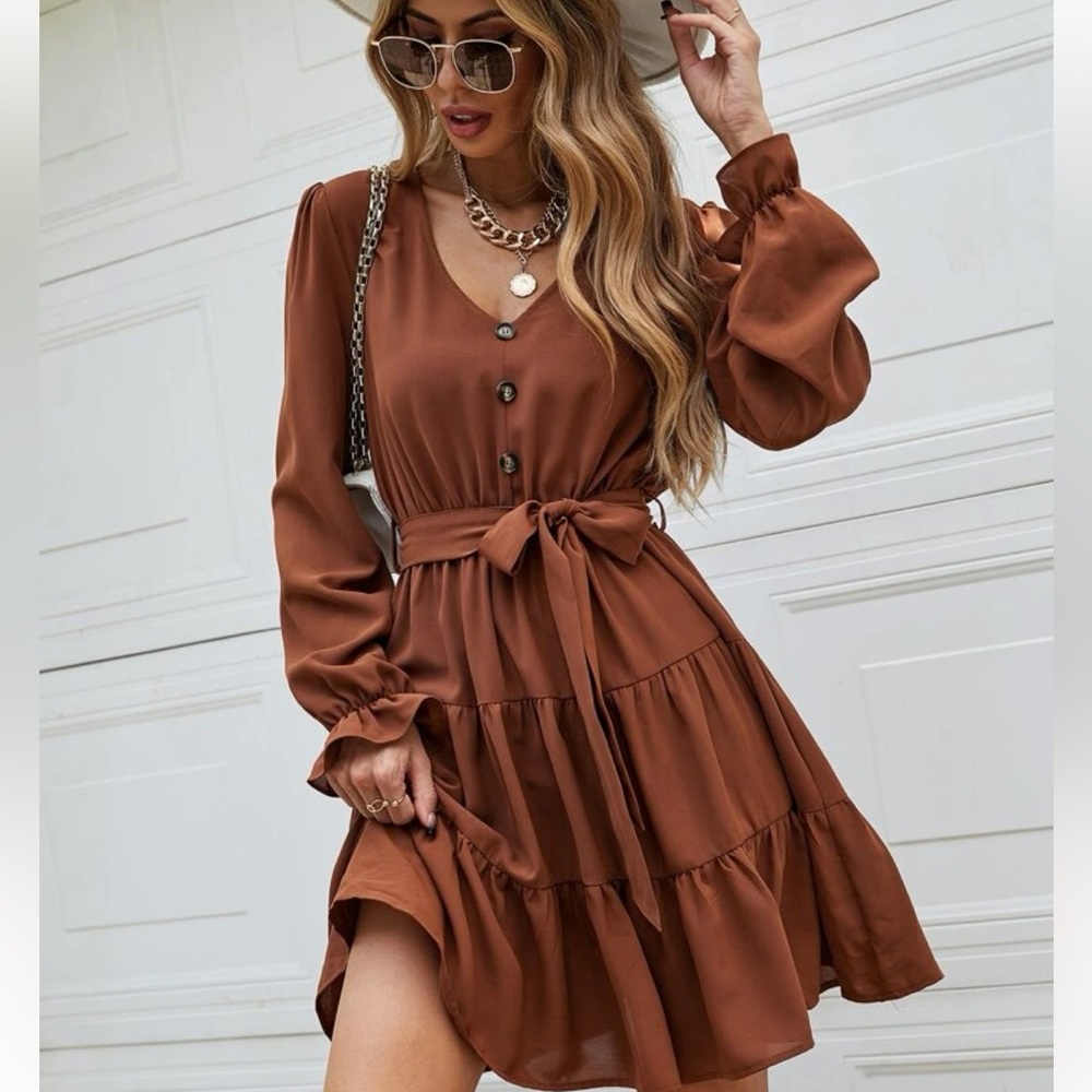 Rust Brown Dress